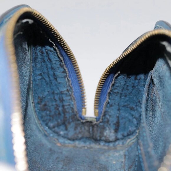 LOUIS VUITTON Epi Dauphine PM Pouch Blue M48445 LV Auth 89185 - Picture 13 of 16